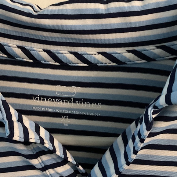 Vineyard Vines Blue and White Polo Shirt - Picture 3 of 6